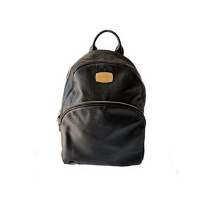 Michael Kors Abbey Black Pebbled Leather Backpack (Large)